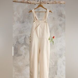 Utility Canvas Cream/White Overalls